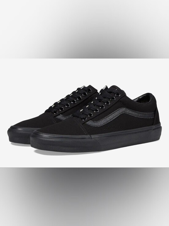 Vans Other - Vans Black Low-Top Canvas Skate Shoes